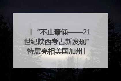“不止秦俑——21世纪陕西考古新发现”特展亮相美国加州