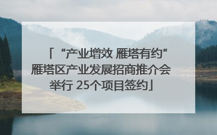 “产业增效 雁塔有约”雁塔区产业发展招商推介会举行 25个项目签约
