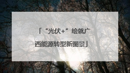 “光伏+”绘就广西能源转型新图景