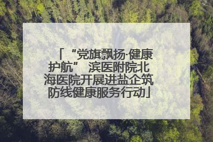 “党旗飘扬·健康护航” 滨医附院北海医院开展进盐企筑防线健康服务行动