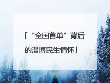 “全国首单”背后的淄博民生情怀
