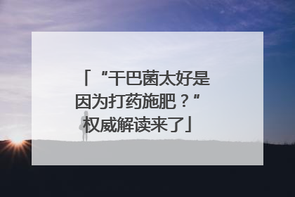 “干巴菌太好是因为打药施肥？”权威解读来了
