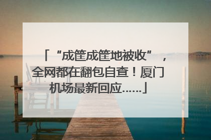 “成筐成筐地被收”，全网都在翻包自查！厦门机场最新回应……