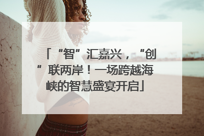 “智”汇嘉兴，“创”联两岸！一场跨越海峡的智慧盛宴开启