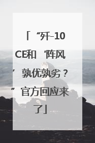 “歼-10CE和‘阵风’孰优孰劣？”官方回应来了