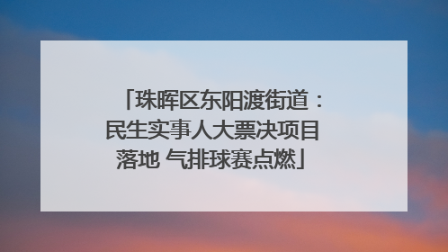 珠晖区东阳渡街道：民生实事人大票决项目落地 气排球赛点燃