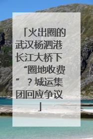 火出圈的武汉杨泗港长江大桥下“圈地收费”？城运集团回应争议