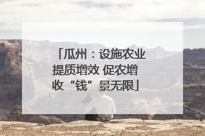 瓜州：设施农业提质增效 促农增收“钱”景无限