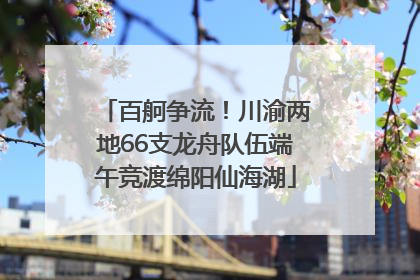 百舸争流！川渝两地66支龙舟队伍端午竞渡绵阳仙海湖