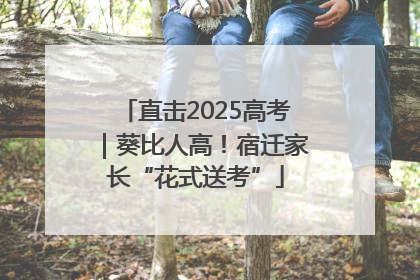 直击2025高考｜葵比人高！宿迁家长“花式送考”