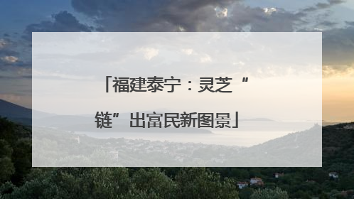 福建泰宁：灵芝“链”出富民新图景