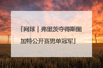 网球｜弗里茨夺得斯图加特公开赛男单冠军