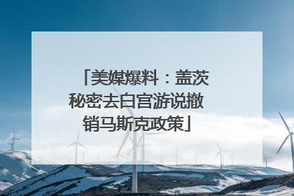 美媒爆料：盖茨秘密去白宫游说撤销马斯克政策