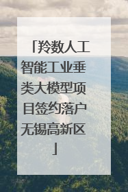 羚数人工智能工业垂类大模型项目签约落户无锡高新区