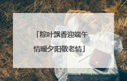粽叶飘香迎端午 情暖夕阳敬老情