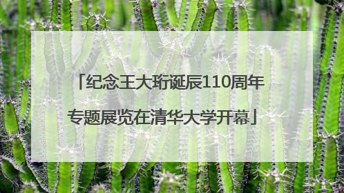 纪念王大珩诞辰110周年专题展览在清华大学开幕