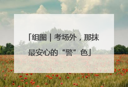 组图｜考场外，那抹最安心的“警”色