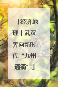 经济地理丨武汉奔向新时代“九州通衢”