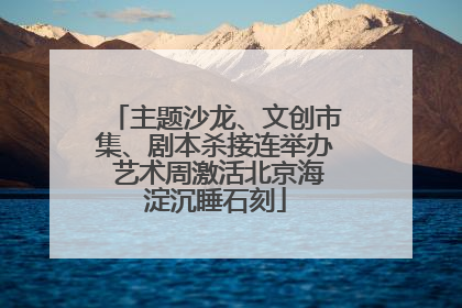 主题沙龙、文创市集、剧本杀接连举办 艺术周激活北京海淀沉睡石刻