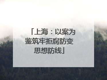 上海：以案为鉴筑牢拒腐防变思想防线