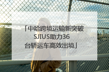 中哈跨境运输新突破 SJIUS助力36台轿运车高效出境