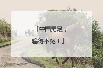 中国男足，输得不冤！