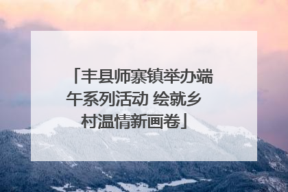 丰县师寨镇举办端午系列活动 绘就乡村温情新画卷