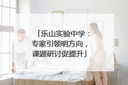 乐山实验中学：专家引领明方向，课题研讨促提升