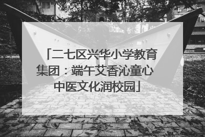 二七区兴华小学教育集团：端午艾香沁童心 中医文化润校园