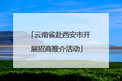 云南省赴西安市开展招商推介活动