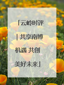 云岭时评｜共享南博机遇 共创美好未来