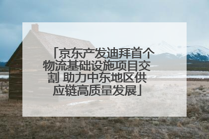 京东产发迪拜首个物流基础设施项目交割 助力中东地区供应链高质量发展