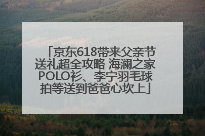 京东618带来父亲节送礼超全攻略 海澜之家POLO衫、李宁羽毛球拍等送到爸爸心坎上