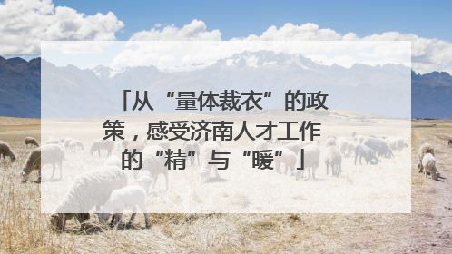从“量体裁衣”的政策，感受济南人才工作的“精”与“暖”