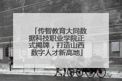 传智教育大同数据科技职业学院正式揭牌，打造山西数字人才新高地