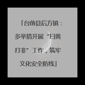台前县后方镇：多举措开展“扫黄打非”工作，筑牢文化安全防线