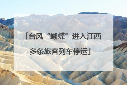 台风“蝴蝶”进入江西 多条旅客列车停运