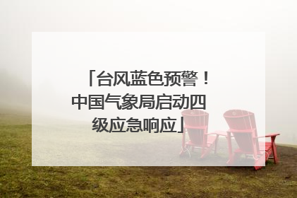 台风蓝色预警！中国气象局启动四级应急响应