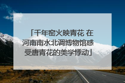千年窑火映青花 在河南南水北调博物馆感受唐青花的美学悸动