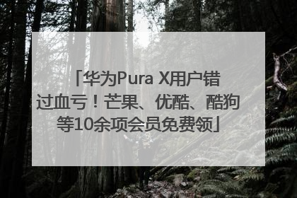 华为Pura X用户错过血亏！芒果、优酷、酷狗等10余项会员免费领