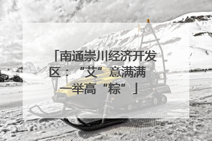 南通崇川经济开发区：“艾”意满满 一举高“粽”