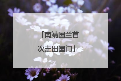 南靖国兰首次走出国门