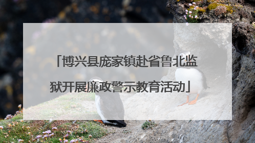 博兴县庞家镇赴省鲁北监狱开展廉政警示教育活动