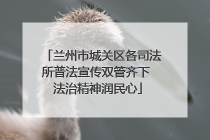 兰州市城关区各司法所普法宣传双管齐下 法治精神润民心