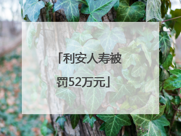 利安人寿被罚52万元
