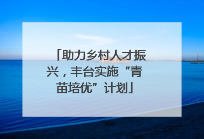 助力乡村人才振兴，丰台实施“青苗培优”计划