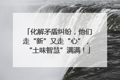 化解矛盾纠纷，他们走“新”又走“心”，“土味智慧”满满！