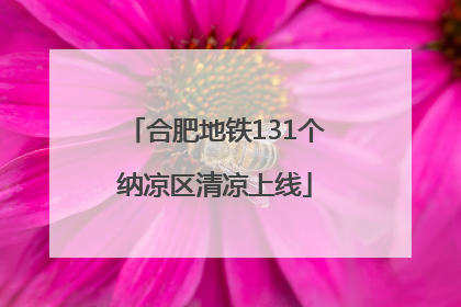 合肥地铁131个纳凉区清凉上线