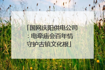 国网庆阳供电公司：电牵庙会百年情 守护古镇文化根