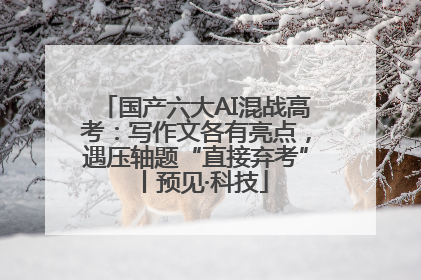 国产六大AI混战高考：写作文各有亮点，遇压轴题“直接弃考”丨预见·科技